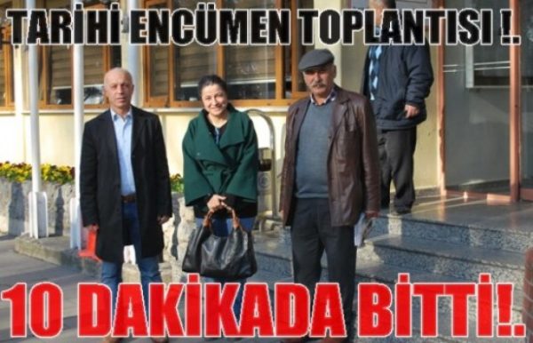 ENCÜMENDEKİ EN KISA TOPLANTI