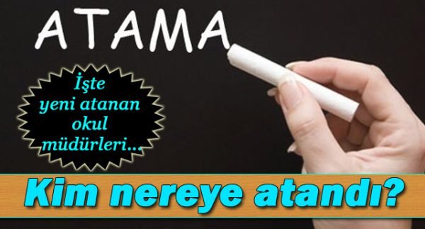 OKUL MÜDÜRLERİ DEĞİŞTİ