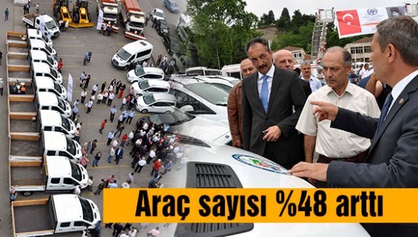 BELEDİYEDE ARAÇ SAYISINI ARTTI..!