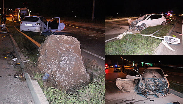 DİREĞİ YERİNDEN SÖKTÜ..!