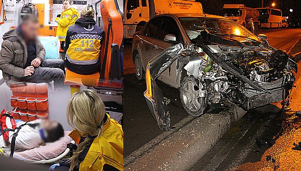 PARK HALİNDEKİ KAMYONA ÇARPTI..!