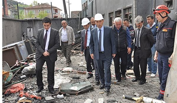 OLAY YERİNİ İNCELEDİ