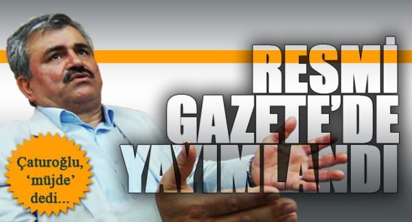 RESMİ GAZETEDE YAYIMLANDI..!