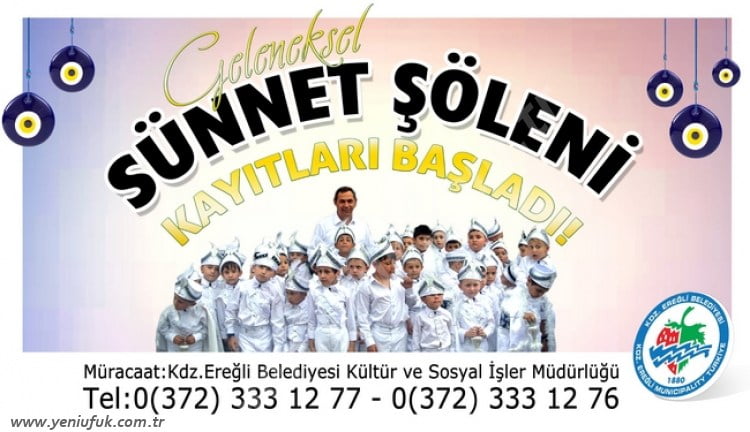 SÜNNET KAYITLARI BAŞLADI