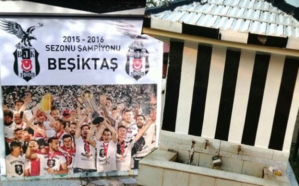 FANATİK ÇEŞME SİYAH BEYAZA BOYANDI