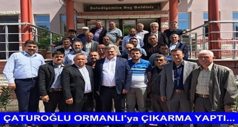 Çaturoğlu Ormanlı’ya Çıkarma Yaptı…