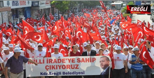 ZONGULDAK MİTİNGİNE, EREĞLİ DAMGA VURDU…