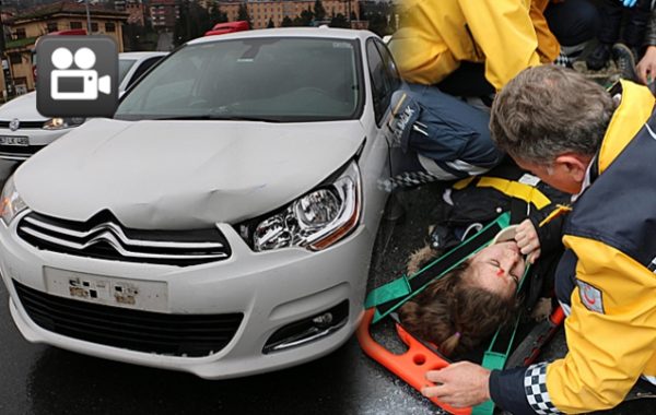 KÜÇÜK KIZA ÇARPTI