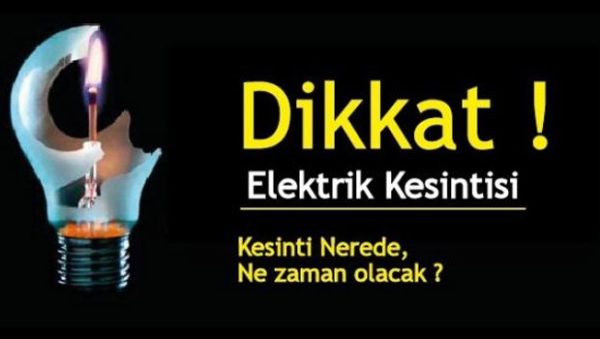 ELEKTRİKLER KESİLECEK