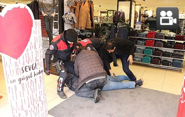 AV TÜFEĞİ İLE MAĞAZAYI BASTI