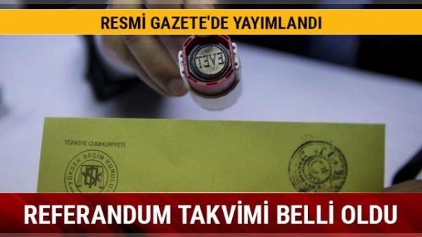 SEÇİM TAKVİMİ BELLİ OLDU