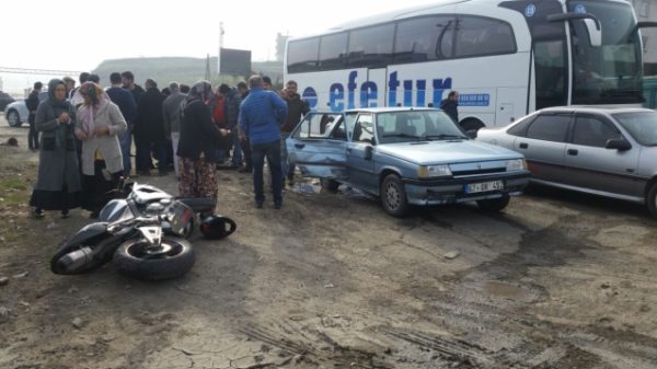 OTOMOBİL İLE ÇARPIŞTI