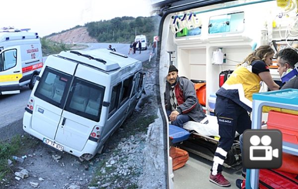 SERVİS KANALA UÇTU