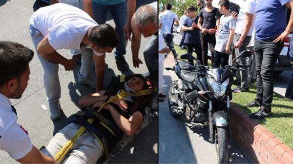 YA�NE MOTORSA�KLET KAZASI 1 YARALI..