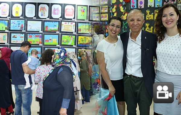 RESME DÖKÜLEN HAYALLER SERGİSİ’NE YOĞUN İLGİ..