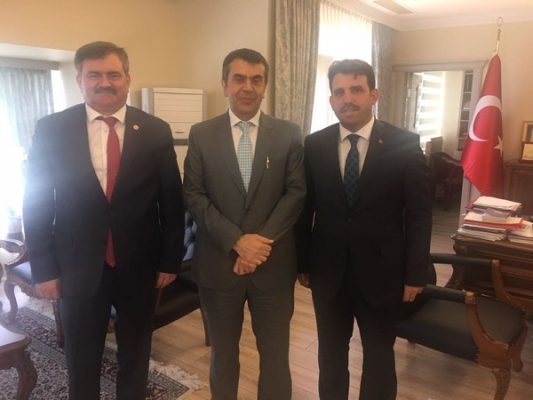 ÇATUROĞLU MİLLİ EĞİTİM BAKANLIĞI MÜSTEŞARI YUSUF TEKİNİ ZİYARET’TE BULUNDU..
