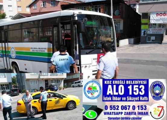 TAKSA�LER VE HALK OTOBA?SLERA� DENETLENDA�..