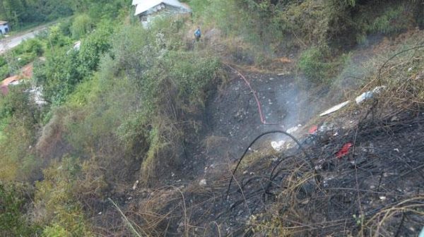 ZONGULDAK’IN KOZLU A�LA�ESA�’DE A�ALILIK ALANDA YANGIN..