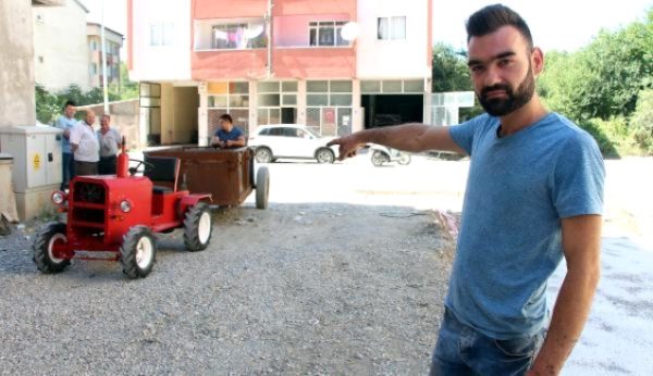 MADEN OCAAzINI BIRAKTI KENDA� TARIM ARACINI YAPTI..