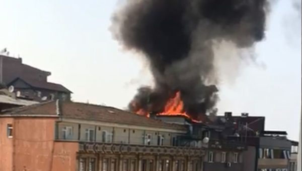 ZONGULDAK’TA A�NAzAAT HALA�NDEKA� A�AzRENCA� YURDUNDA YANGIN..