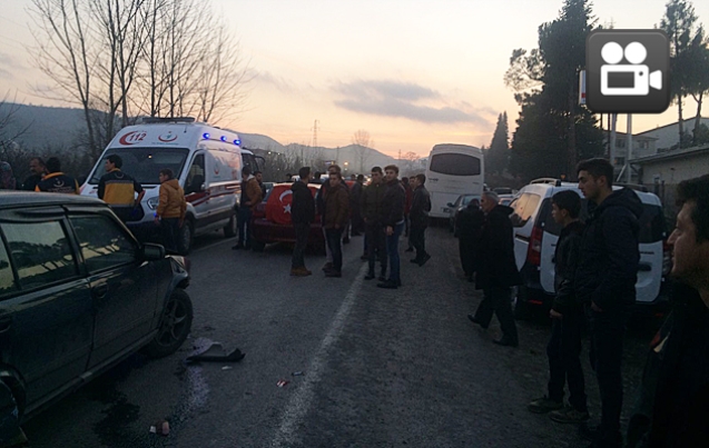 ASKER KONVOYUNDA OLDU