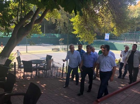 VALİ’DEN KORT İNCELEMESİ…