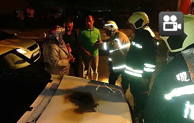 İLK MÜDAHALE BETON MİKSERİNDEN…