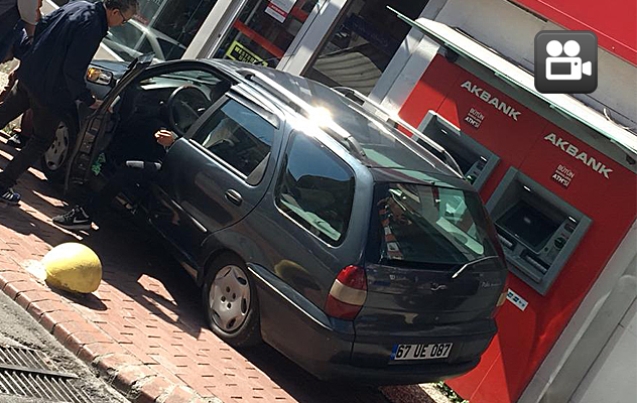 BAYAN SÜRÜCÜ ŞOKA GİRDİ…