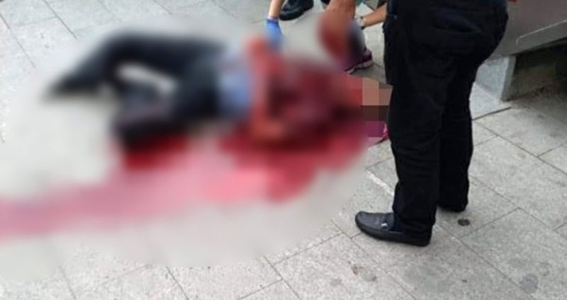 SOKAK ORTASINDA BOĞAZINI KESTİ…