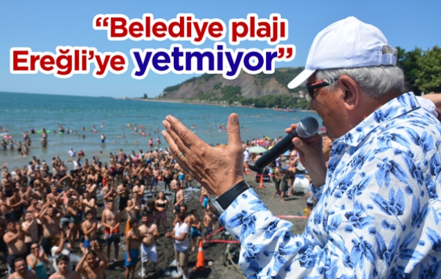 BELEDİYE PLAJI EREĞLİ’YE YETMİYOR…
