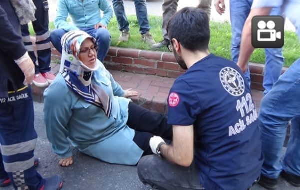 KARŞIYA GEÇMEK İSTERKEN…
