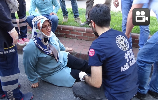 KARŞIYA GEÇMEK İSTERKEN…