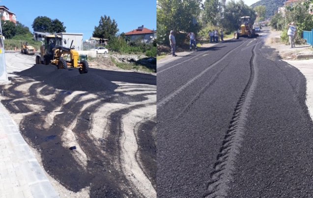 ASFALTLAMA DEVAM EDİYOR…