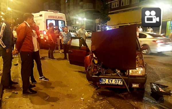 OTOMOBİL PERTE ÇIKTI…