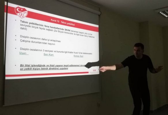 YENİ KURALLARI USTA İSİMDEN ÖĞRENDİLER…