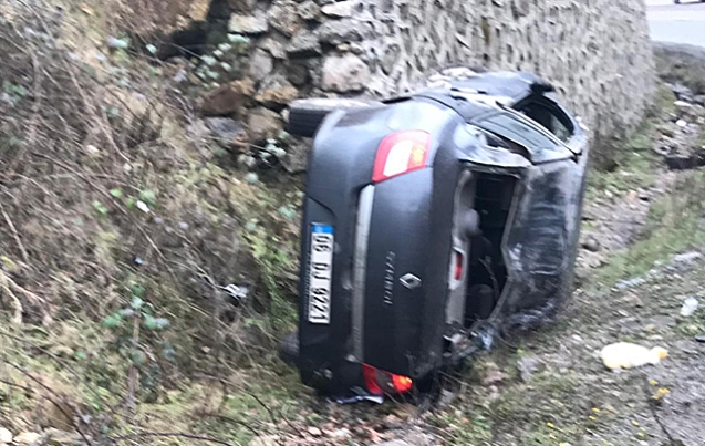 ÇARPARAK DURABİLDİ…