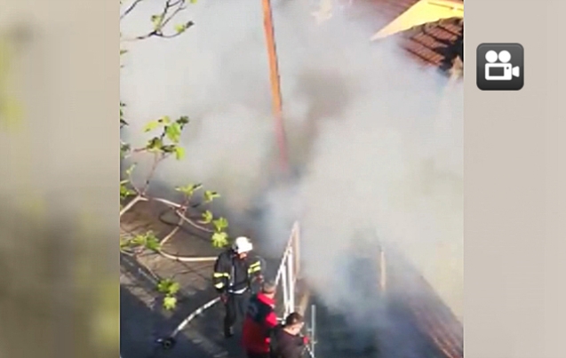 MAHALLELİYİ KORKUTAN YANGIN…