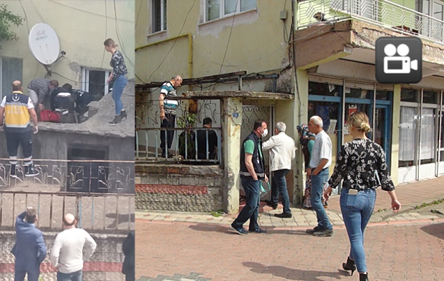 BETON ZEMİNE ÇAKILDI…