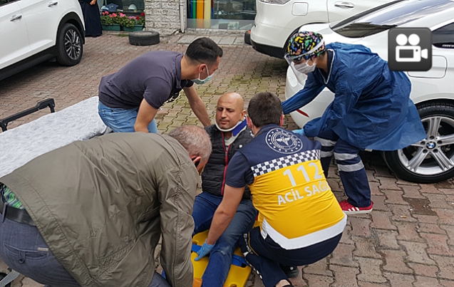 KURYE KAZADA YARALANDI…