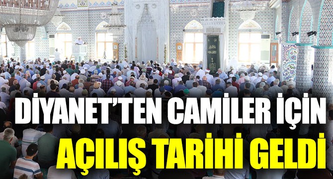 DİYANET TARİH VERDİ…