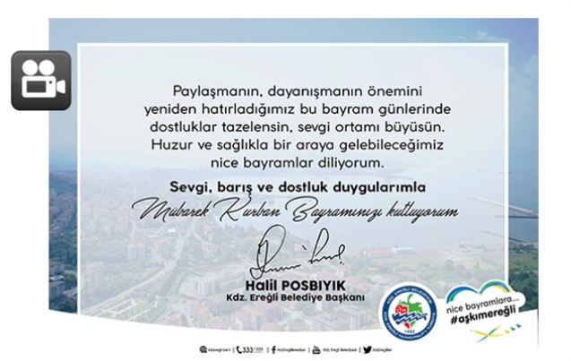 BAŞKAN POSBIYIK’TAN BARAM MESAJI…
