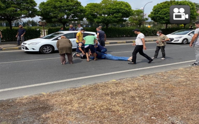 MOTORSİKLET İLE OTOMOBİL ÇARPIŞTI…