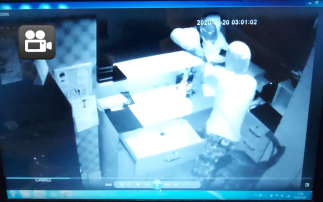 GÜVENLİK KAMERALARINA YANSIDI…