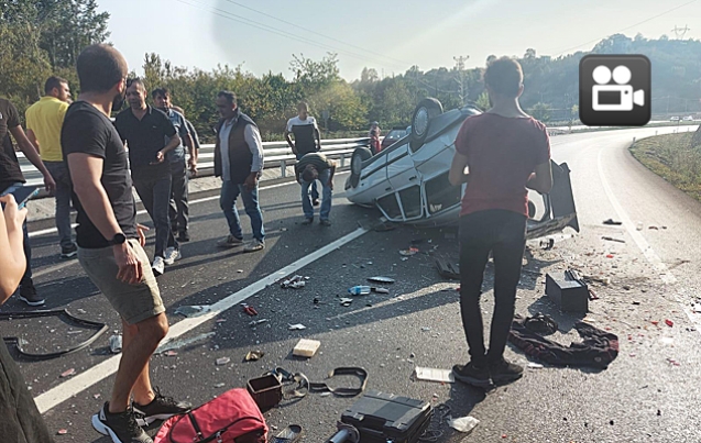 ARAÇ HURDAYA DÖNDÜ…