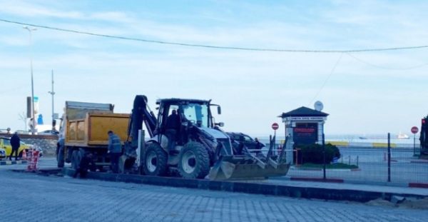 Terminalde çalışmalar başladı.