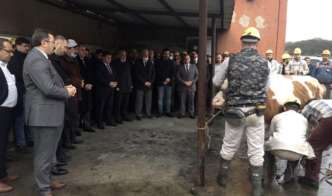 Kurban kesildi, üretime başlandı…