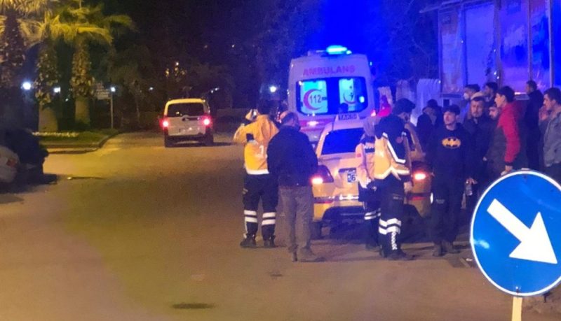 Refüje çarparak durabildi