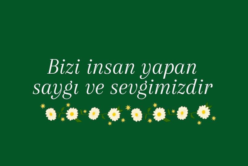 Biraz saygı…