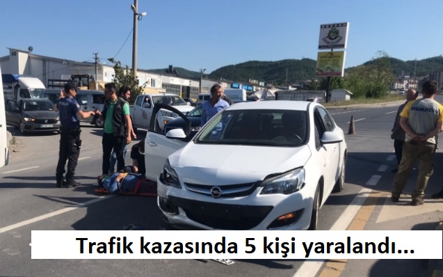 Trafik kazasında 5 kişi yaralandı…