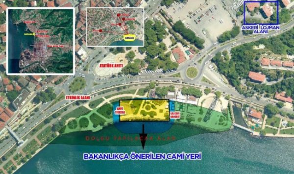 İbadet alanı belirlendi…